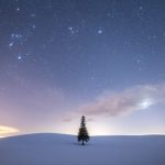 【冬の絶景スポット】北海道の冬景色と星空【星景】